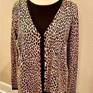 Croft & Barrow Sweater Womens Size XL Animal Print
